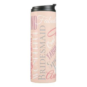Fantastische bruidsmeisje gepersonaliseerde fantas thermosbeker