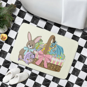 Fantastische Cute Fantasy Draken Paasmand Badmat