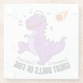 Fantastische dammen glazen onderzetter (Achterkant)