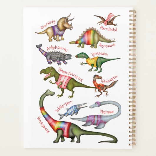 Fantastische dinosaurus planner (Achterkant)