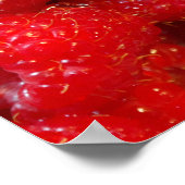 Fantastische donkerroze frambofoto poster (Hoek)