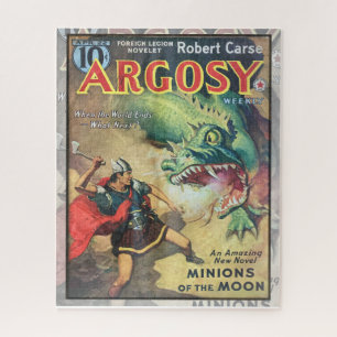 FANTASTISCHE DRAGON PULP MAG HOESJE ART LEGPUZZEL