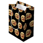 Fantastische Dragon Red en Gold v4 Medium Cadeauzakje (Voorkant Gekanteld)