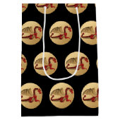 Fantastische Dragon Red en Gold v4 Medium Cadeauzakje (Achterkant)