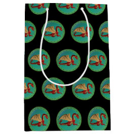 Fantastische Dragon Red en Green v11 Medium Cadeauzakje