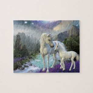 Fantastische Eenhoorn en Veulen Mystiek Legpuzzel