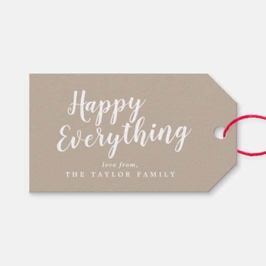 Fantastische feestdag cadeaulabel (Voorkant (Horizontaal))