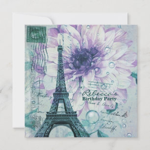 Fantastische feesten Eiffel Tower Parisian Kaart