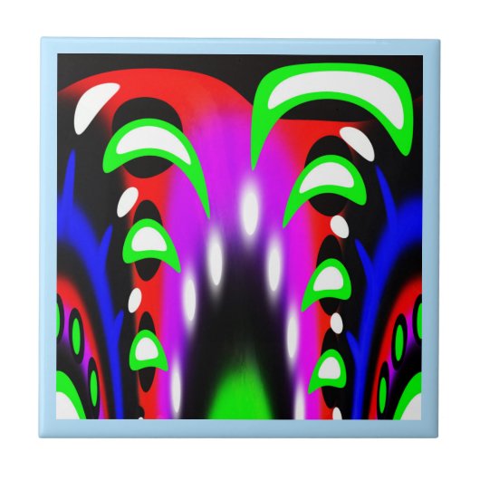 Fantastische fontein tegeltje (Voorkant)