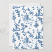 Fantastische fonteinen en bomen in toile-Blue Notitiekaartje (Achterkant)