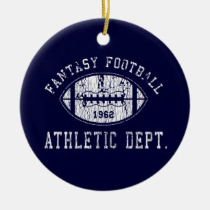 Fantastische football-versiering keramisch ornament
