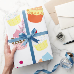 Fantastische gedecorreerde vogelkoekjes cadeaupapier