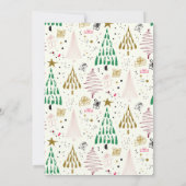 Fantastische Glitter Kerstboom Vakantie Feest Kaart (Achterkant)