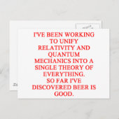 fantastische grappen over phisics briefkaart (Voorkant / Achterkant)