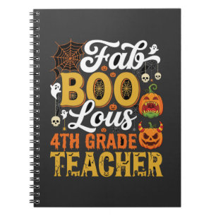 Fantastische Halloween leraar 4e klas Notitieboek