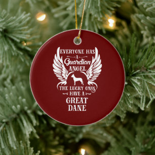 Fantastische hondenhond keramisch ornament