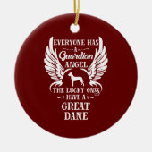 Fantastische hondenhond keramisch ornament (Voorkant)