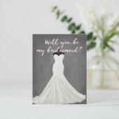 Fantastische jurk | bruidsmeisje kaart (Staand voorkant)