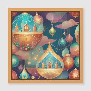 Fantastische Kerstballen Ontwerp Magnetische Kaart
