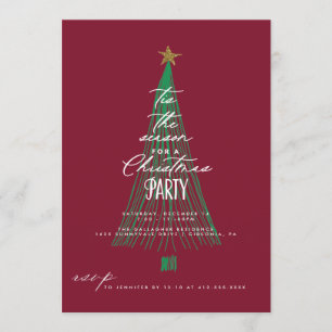 Fantastische kerstboomfeestdag kaart