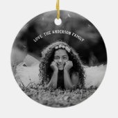 Fantastische kerstfeestdag keramisch ornament (Achterkant)