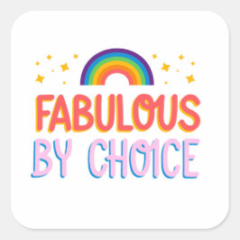 Fantastische keuze van grote LGBT-Sticker Vierkante Sticker