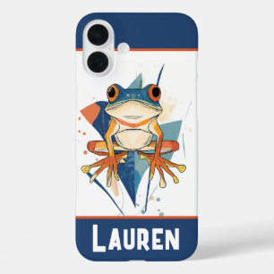 Fantastische kikkerkunst iPhone 16 plus hoesje