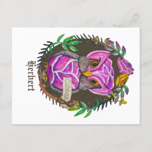 Fantastische kool-uil - schattige uil briefkaart