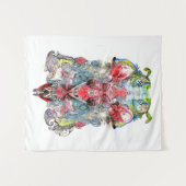 Fantastische kunst simetrisch wandkleed (Voorkant (horizontaal))