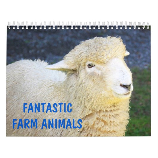 Fantastische landbouwhuisdieren kalender (Hoes)