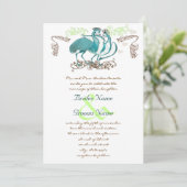 Fantastische liefdesweddenschappen kaart (Staand voorkant)