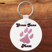 Fantastische mam roze Sleutelhanger met handdruk (Voorkant)