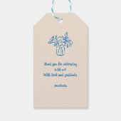 Fantastische met de hand getekende thee-icoontjes  cadeaulabel (Achterkant)