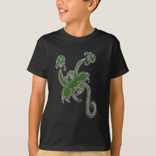 Fantastische monster plant tekening t-shirt