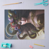 Fantastische mooie Medusa Flowers maakt ontkoppeli Tissuepapier (Craft)