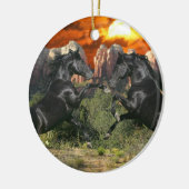 Fantastische paarden: Black Magic Keramisch Ornament (Links)