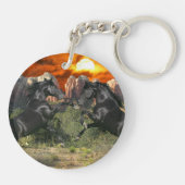 Fantastische paarden: Black Magic Sleutelhanger (Achterkant)
