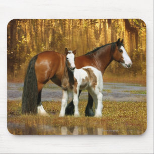 Fantastische paarden: Mare & Foal Muismat