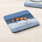 Fantastische paarden: Selle Francais & Zee Onderzetter (Linkerzijde)