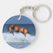 Fantastische paarden: Selle Francais & Zee Sleutelhanger (Achterkant)