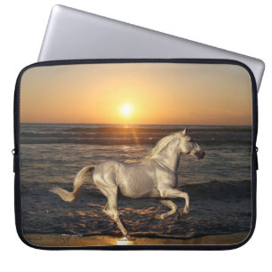 Fantastische paarden: Sunset Laptop Sleeve