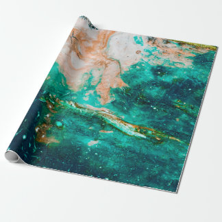 Fantastische patronen van kleuren en verven abstra cadeaupapier