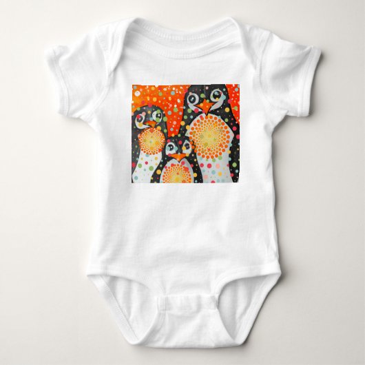 Fantastische pinguïns romper (Voorkant)