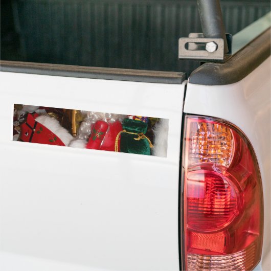 Fantastische prettige kerst, kleurrijke seizoensid bumpersticker (Op Truck)