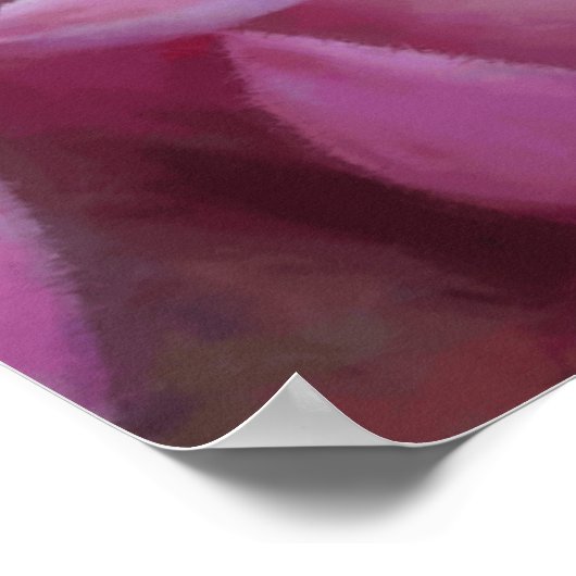 Fantastische Rozen gekleurd in perzikkleurig  Poster (Hoek)