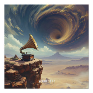 Fantastische Schattigee muziek uit de woestijn Perfect Poster