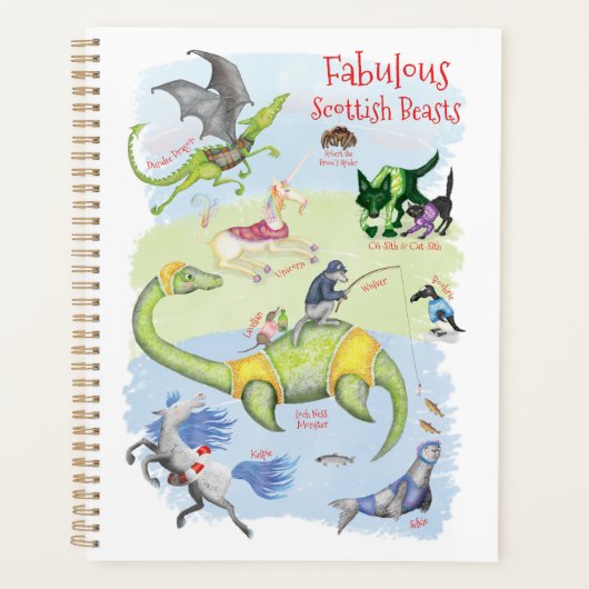 Fantastische Schotse Beesten planner (Voorkant)