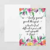 Fantastische spraaktherapeut bedankt SLP (Voorkant / Achterkant)