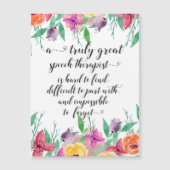 Fantastische spraaktherapeut bedankt SLP (Voorkant)