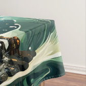 Fantastische steampunk zee klok tafelkleed (Voorbeeld)